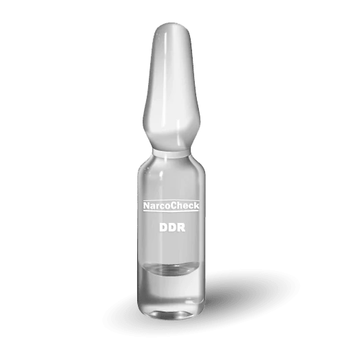Ampoule de test NarcoCheck DDR pour l'identification rapide de drogues de synthèse comme le MDAI et 6-APB. Test de dépistage fiable et simple à utiliser.