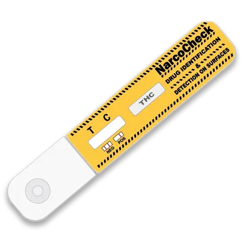 Test Détection THC Surfaces NarcoCheck, dispositif rapide et fiable pour identifier le THC sur objets ou surfaces, résultats en 5 minutes.