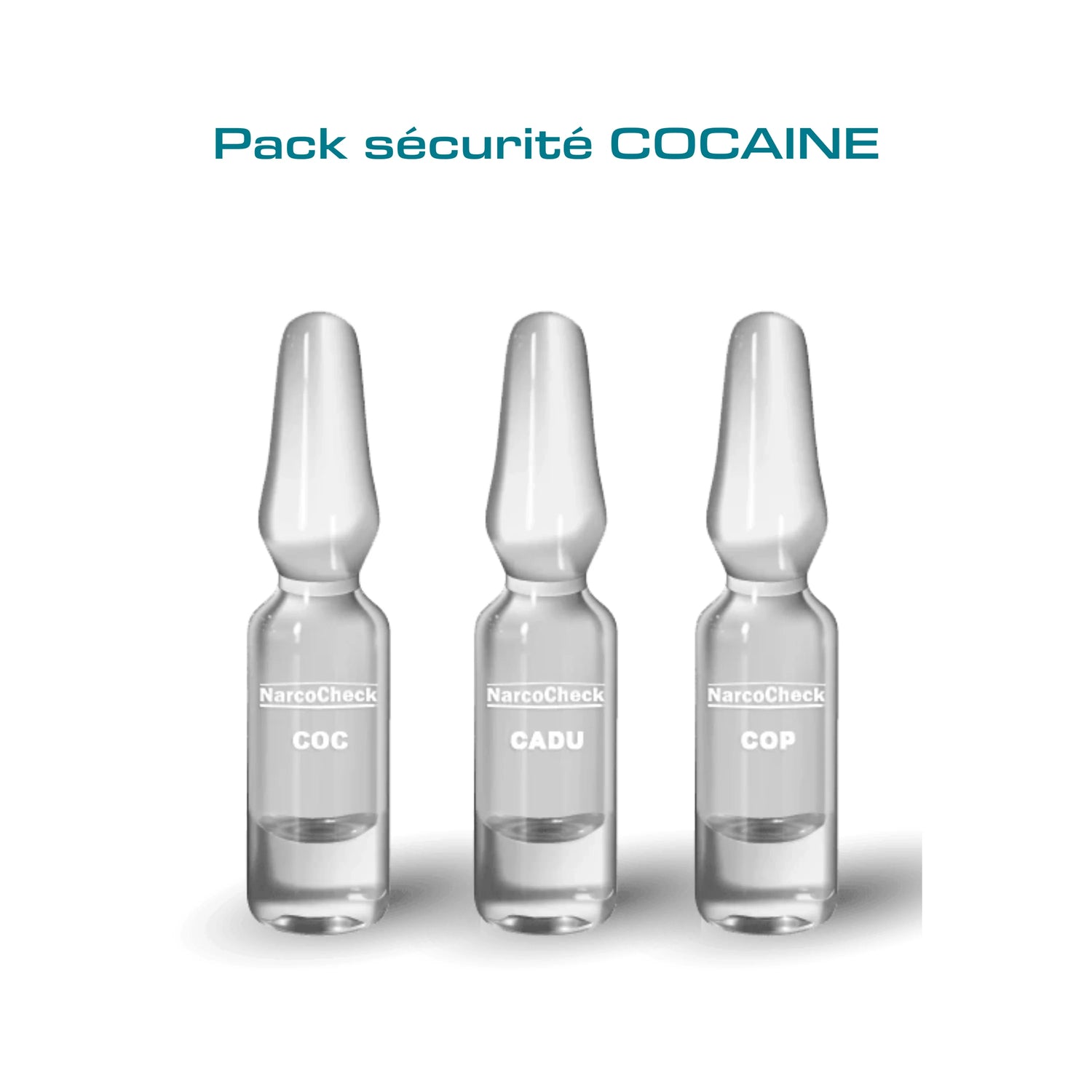 Ampoules de test NarcoCheck pour analyser la pureté de la cocaïne.