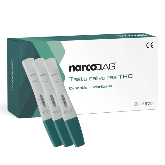 Test salivaire THC ( Cannabis) - Lot de 3 Narcodiag®