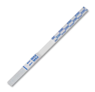 Bandelette de test Cocaine urinaire rapide NarcoCheck, fiabilité 99 %, pour dépistage de cocaïne ou crack en 5 minutes.